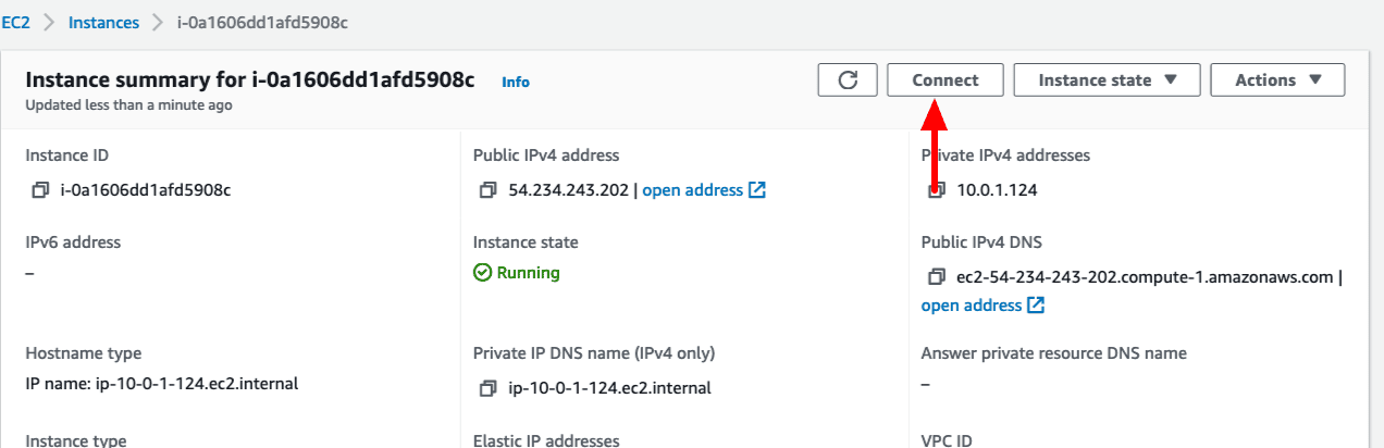 Connect to Instance
