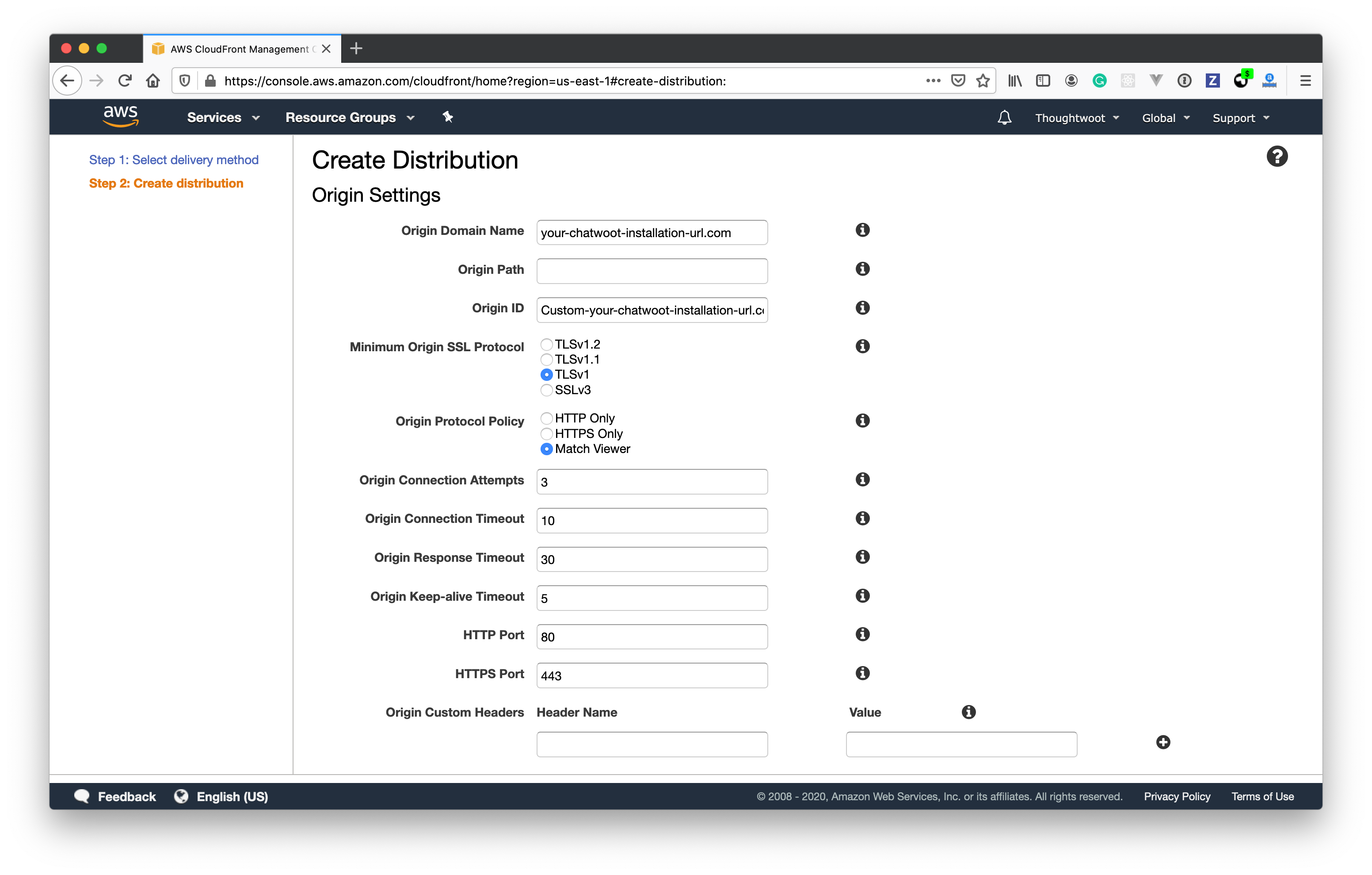 Cloudfront CDN - Chatwoot Developer Docs
