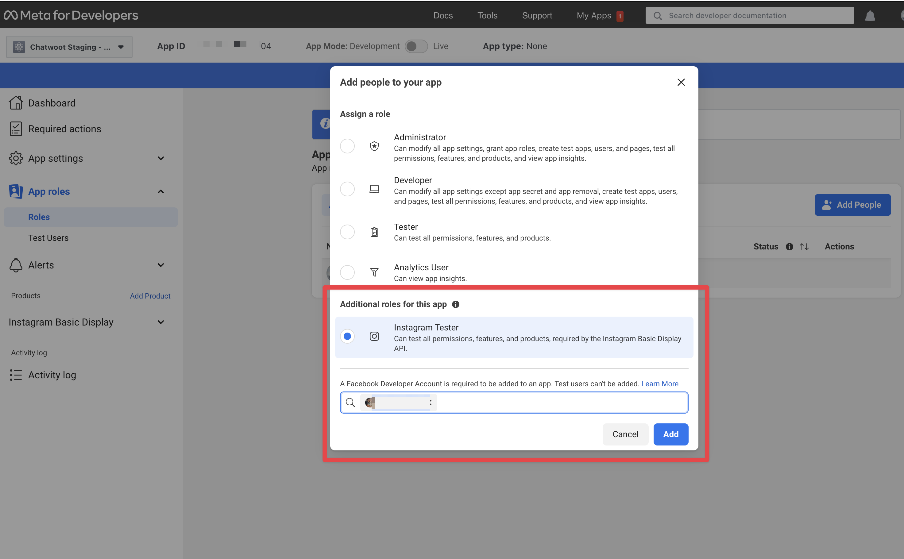 Set up Instagram Business Login for Chatwoot - Chatwoot Developer Docs