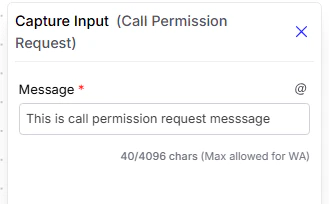 Call Permission Request