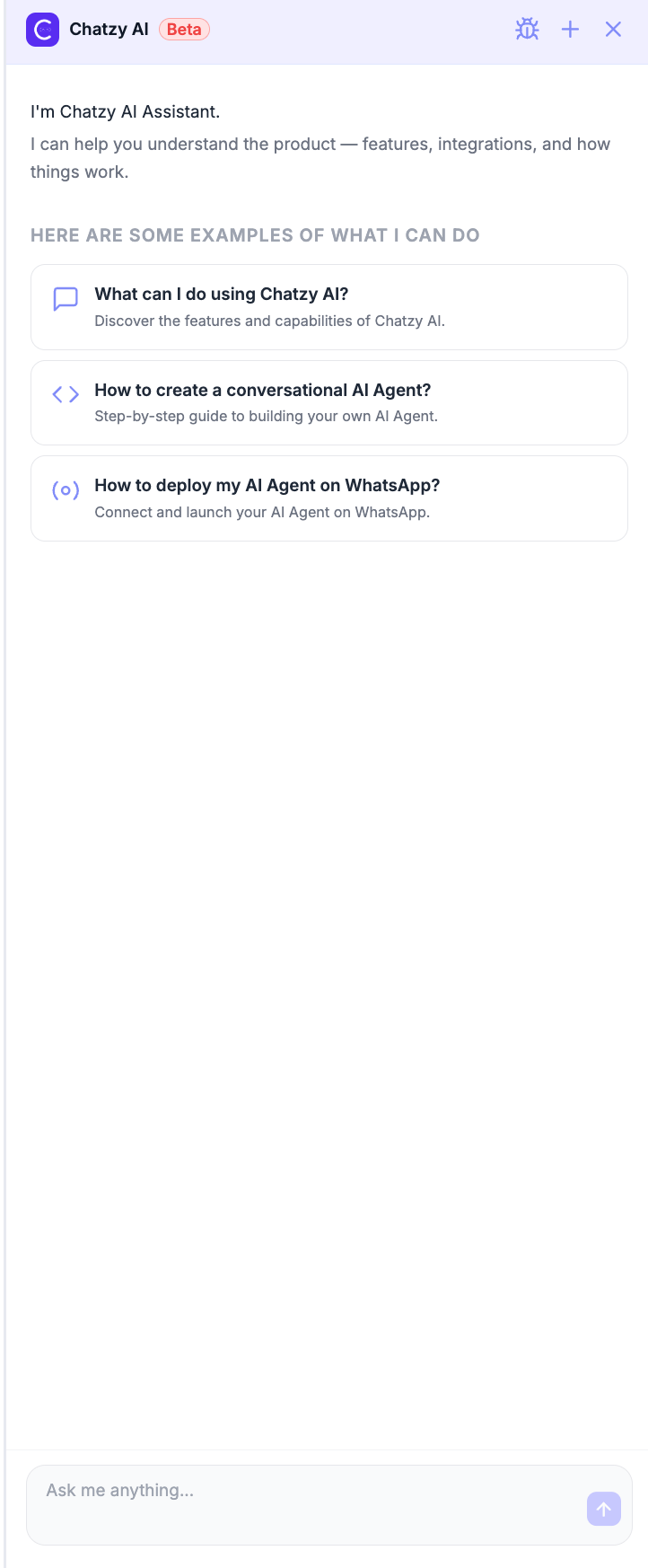Ask Chatzy AI