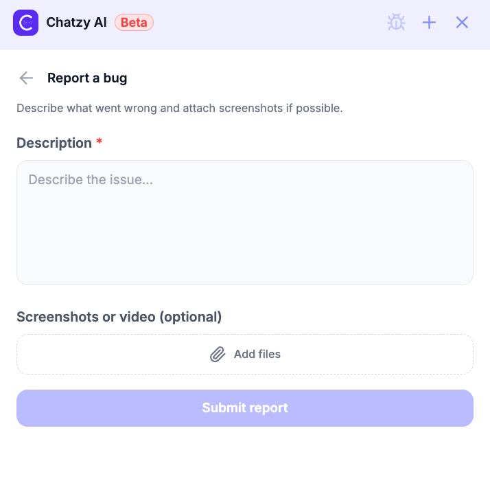 Report a Bug