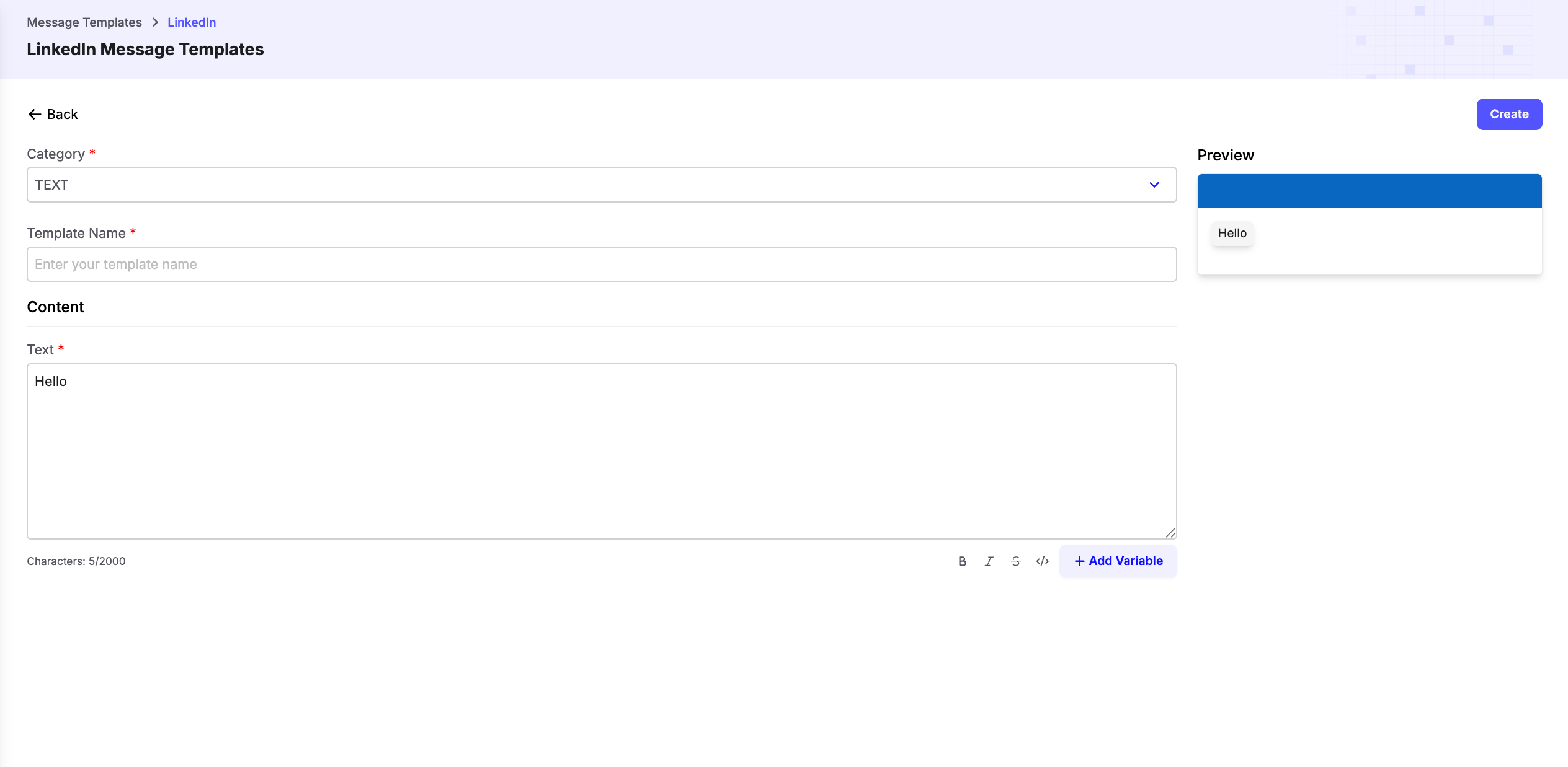 LinkedIn Template
