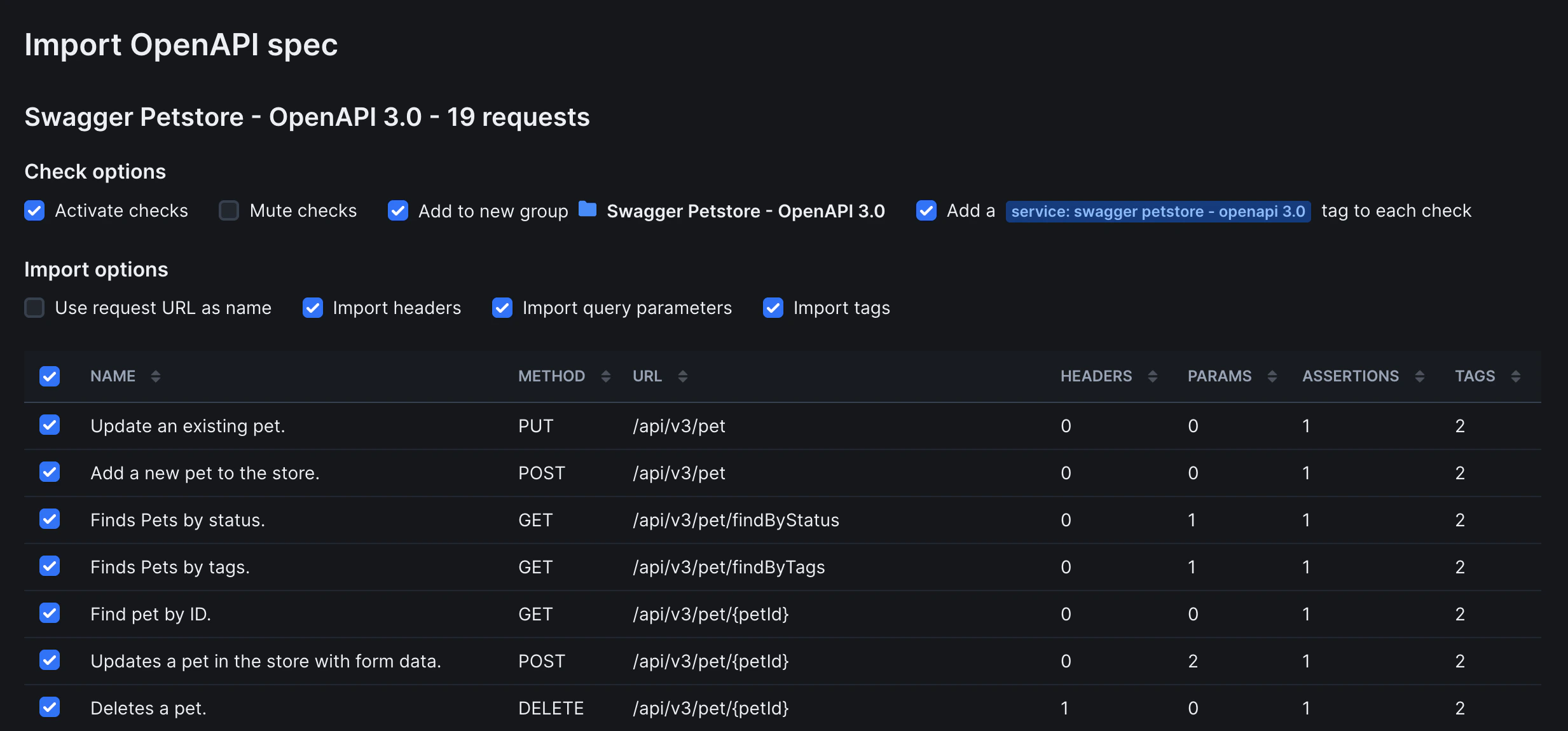 Dark mode interface