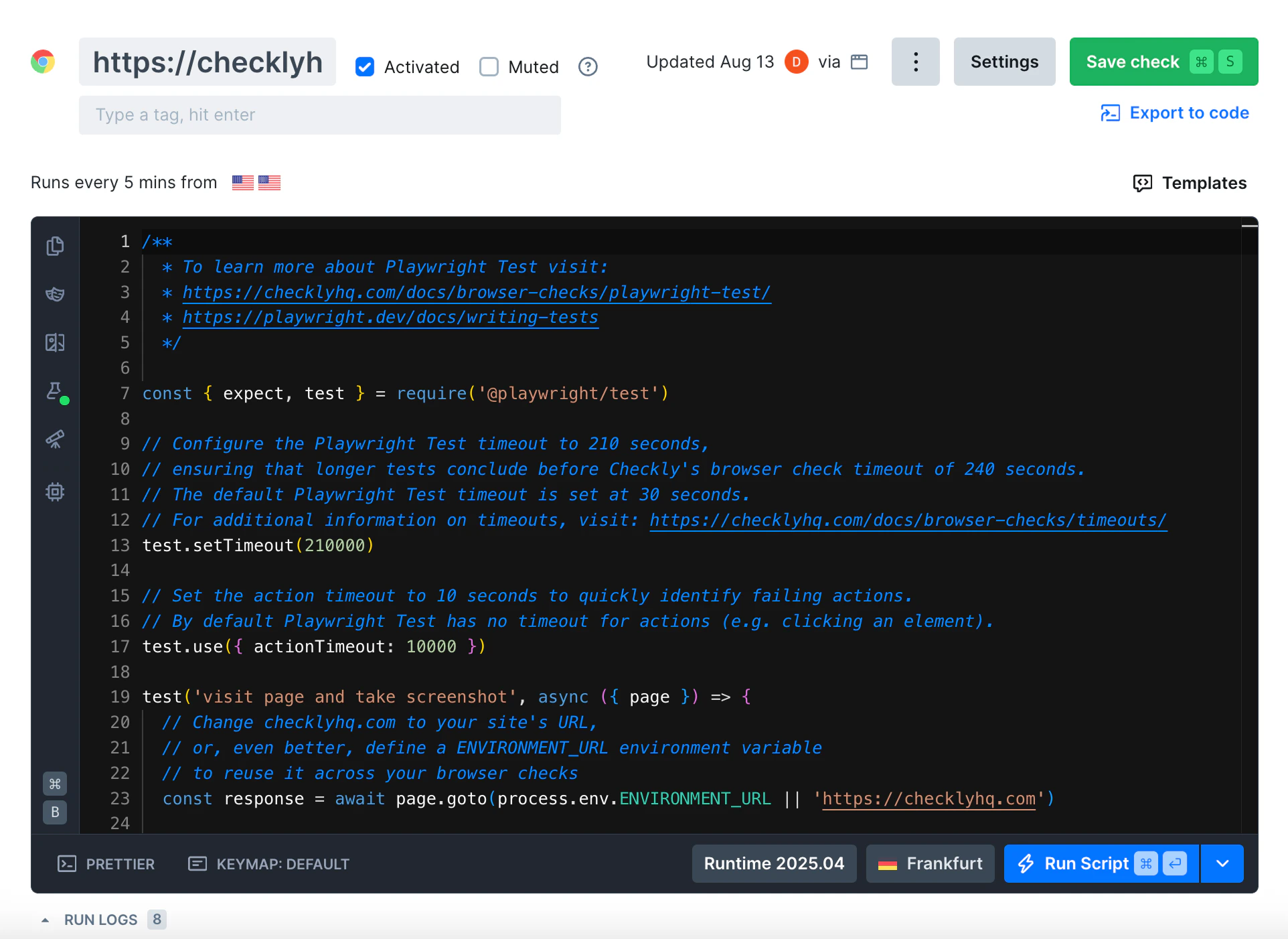 Light mode interface