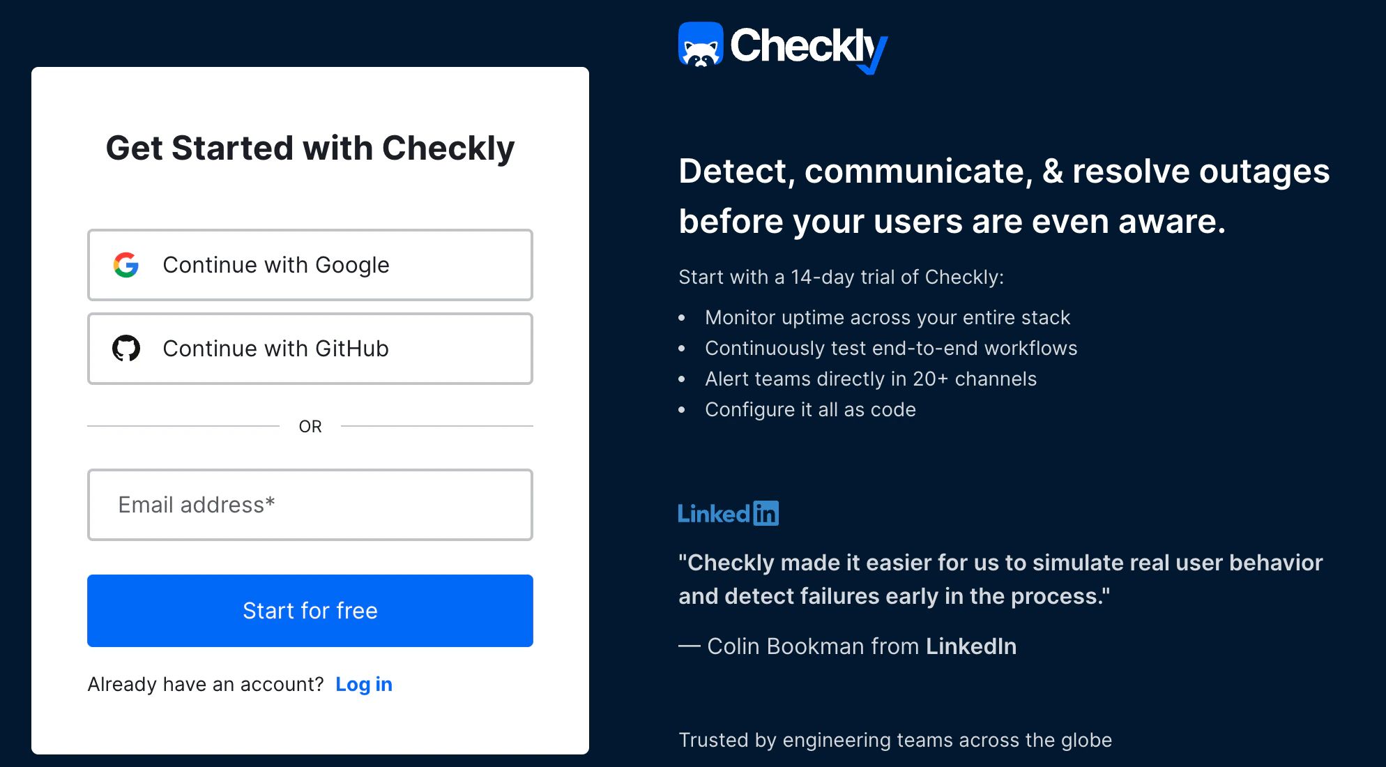 A diagram of dependencies