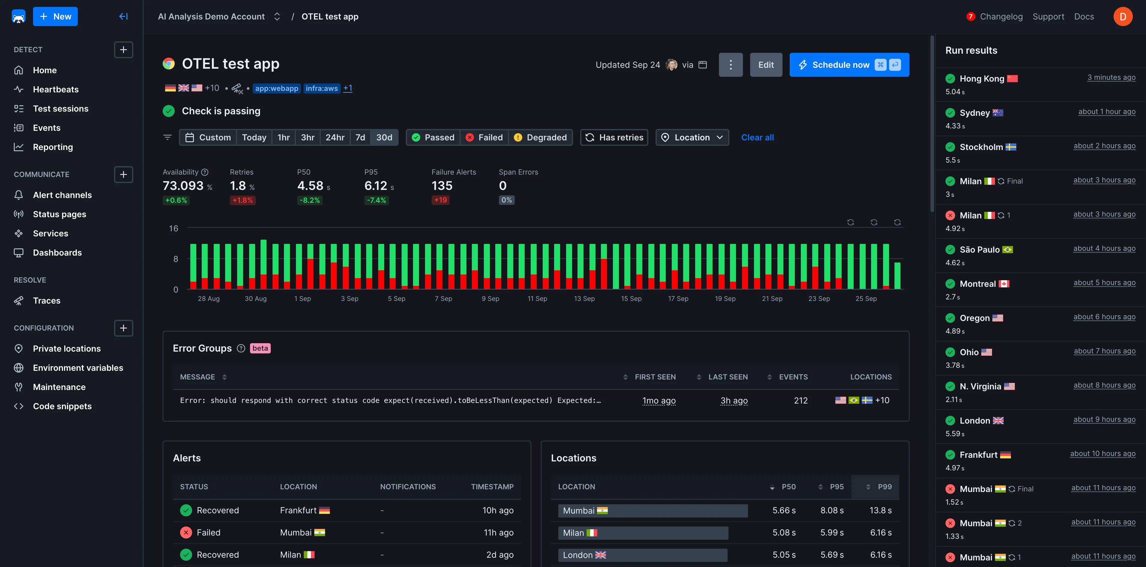 Dark mode interface