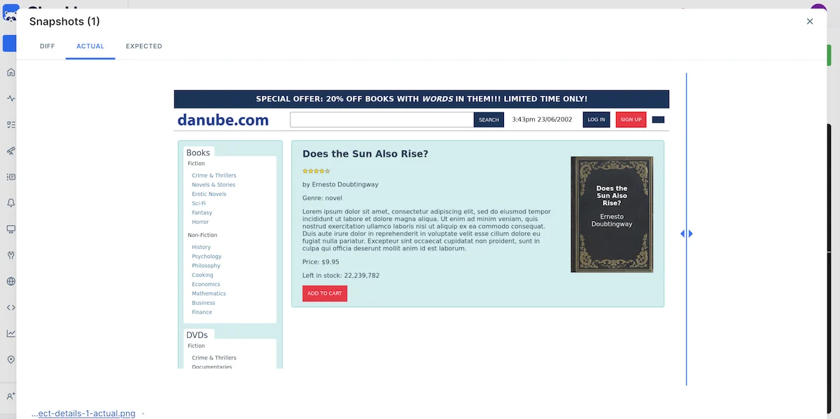 Our e-commerce storefront