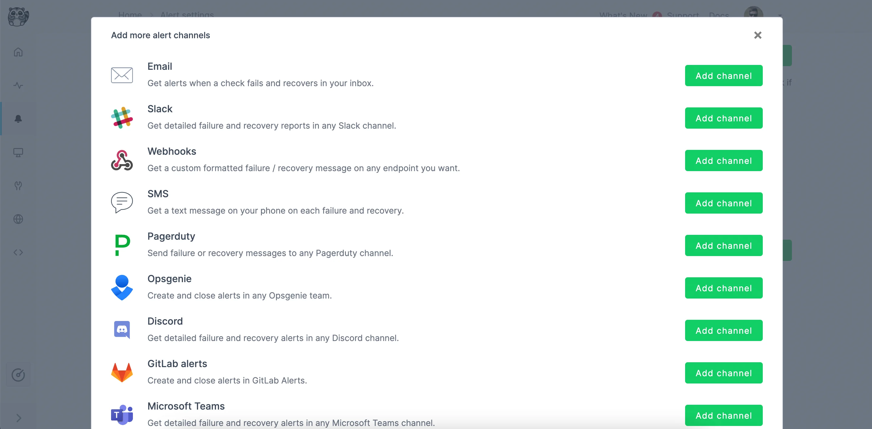 checkly alerting screenshot