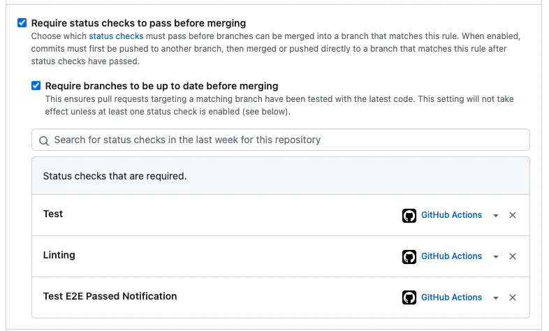 GitHub Branch Protection Ruke