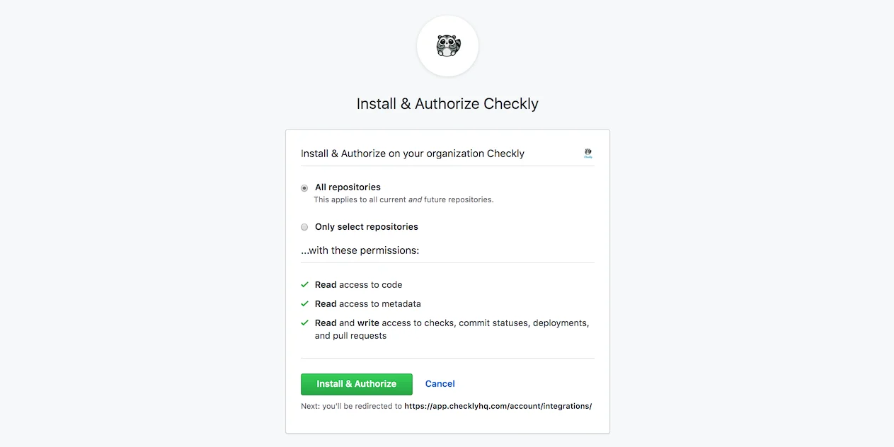 set up GitHub integration step 2