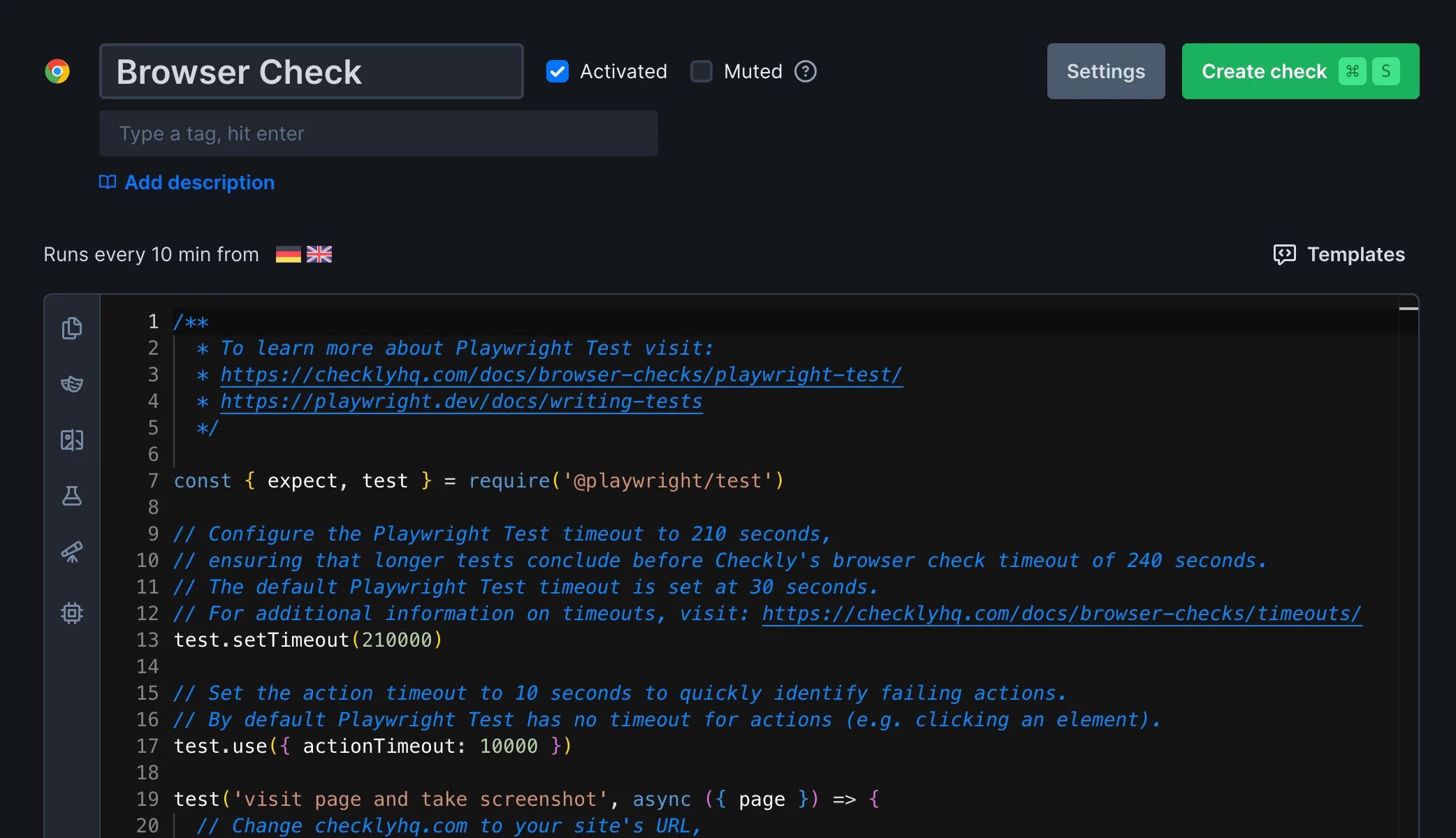 Browser check overview