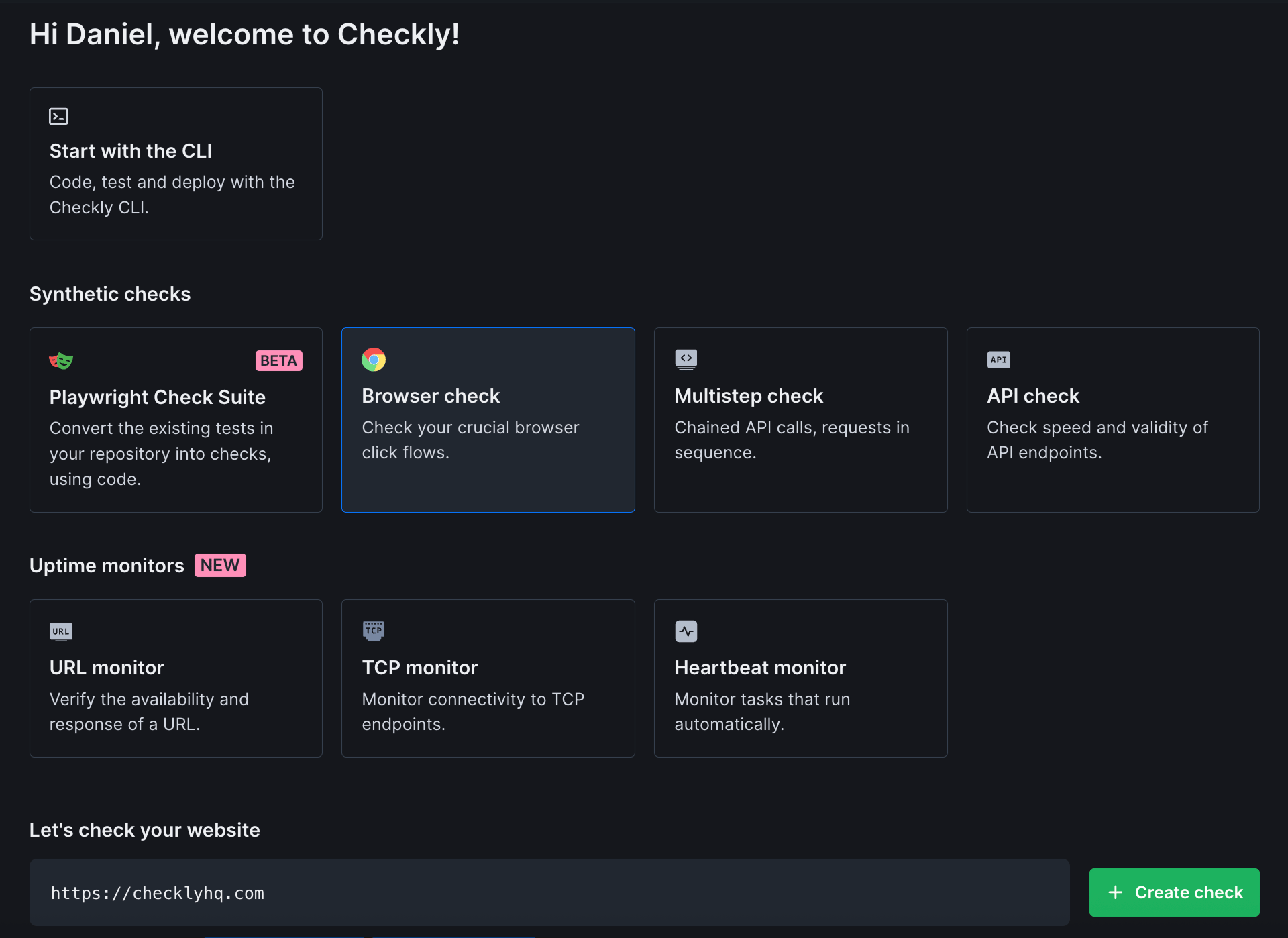 Dark mode interface