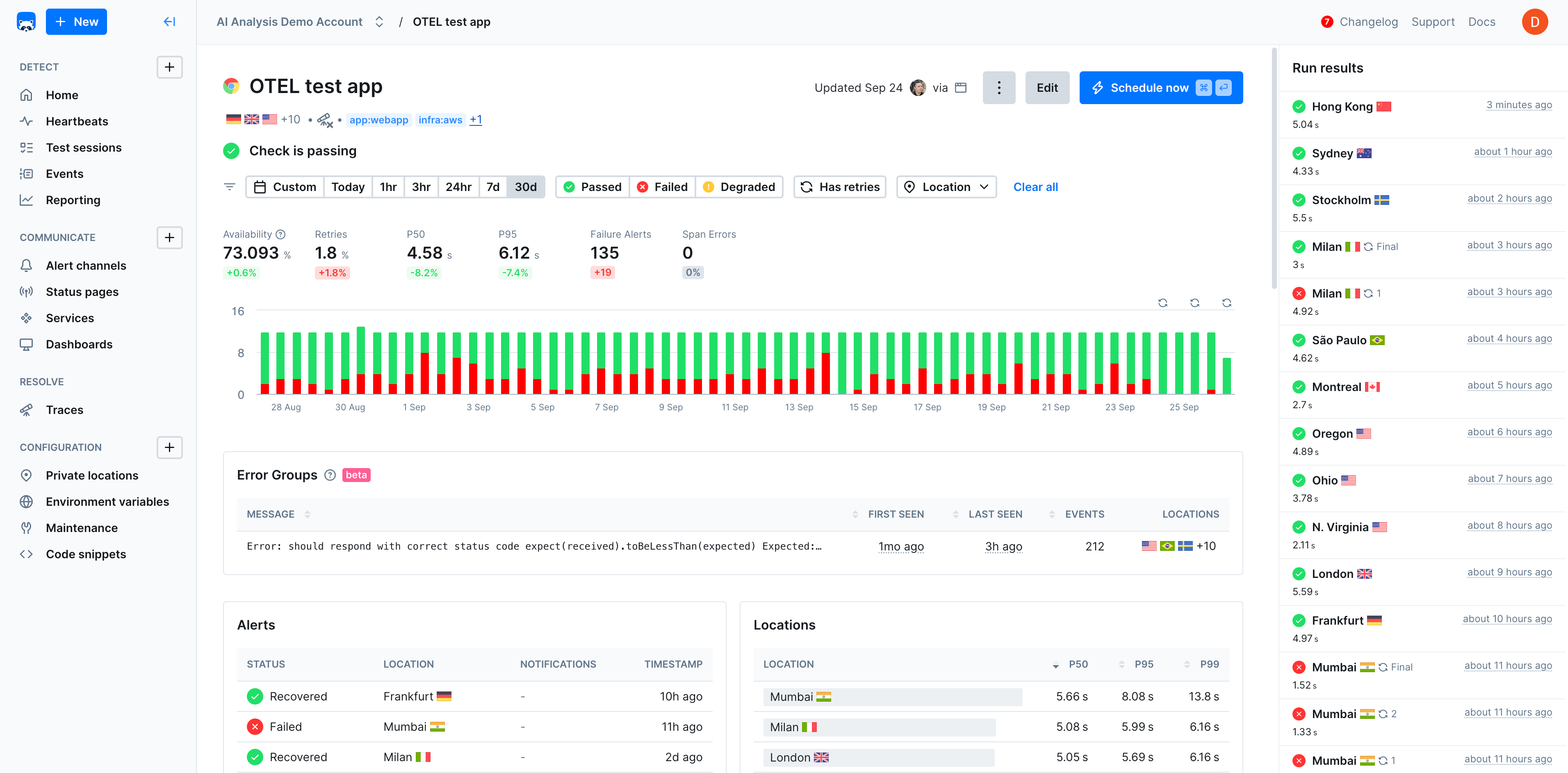 Light mode interface