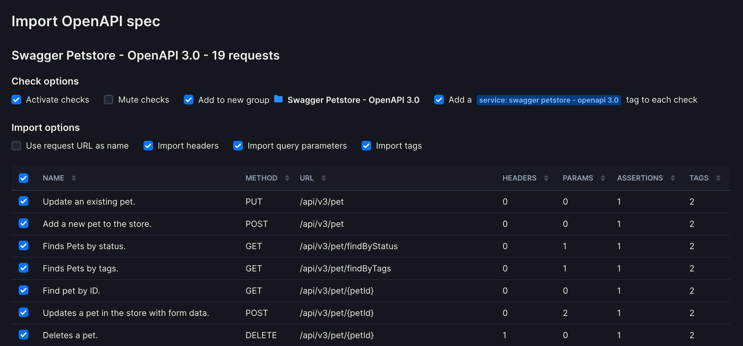 Dark mode interface