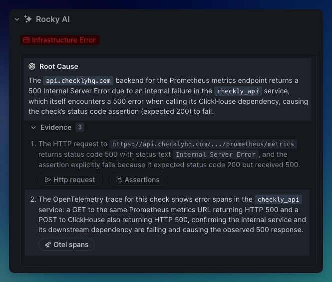 Rocky Ai Otel Spans