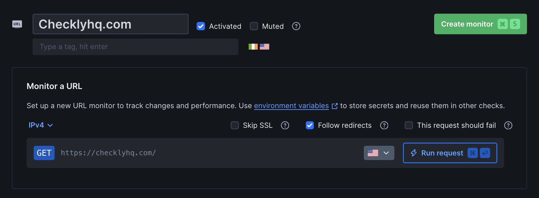 URL monitor overview