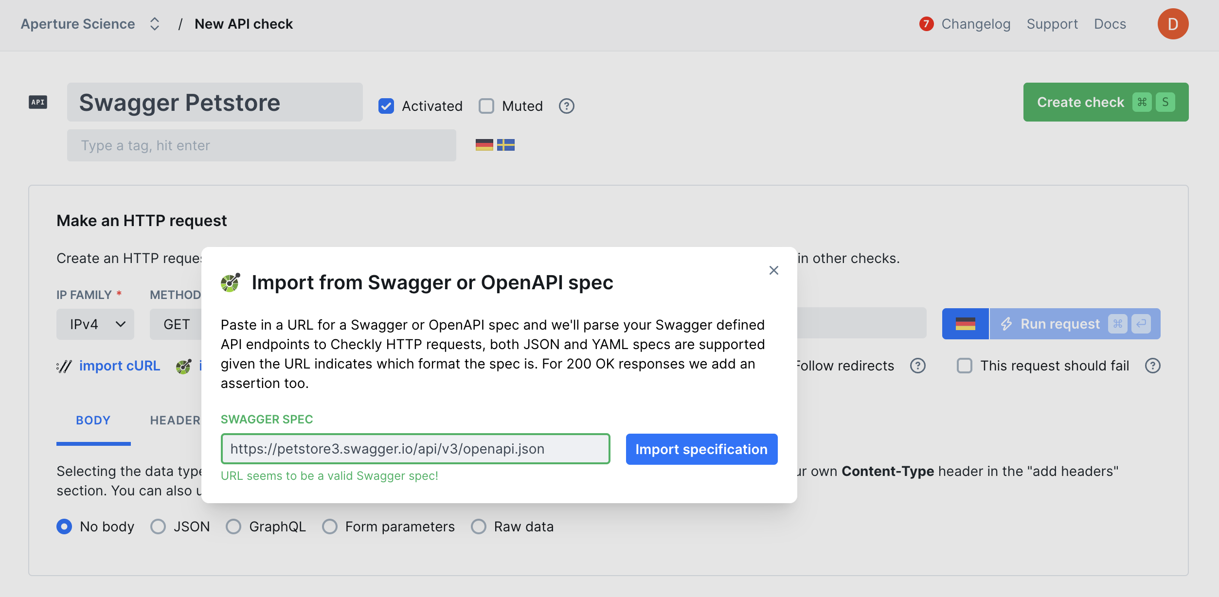 Light mode interface