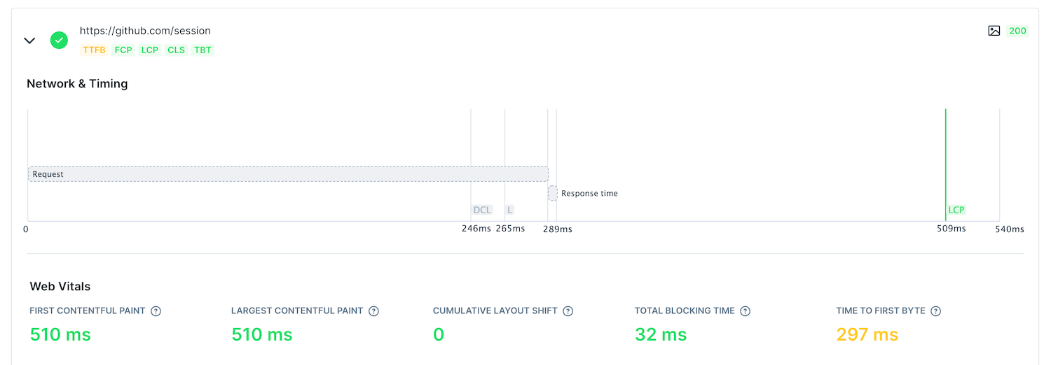 check results browser page navigation top