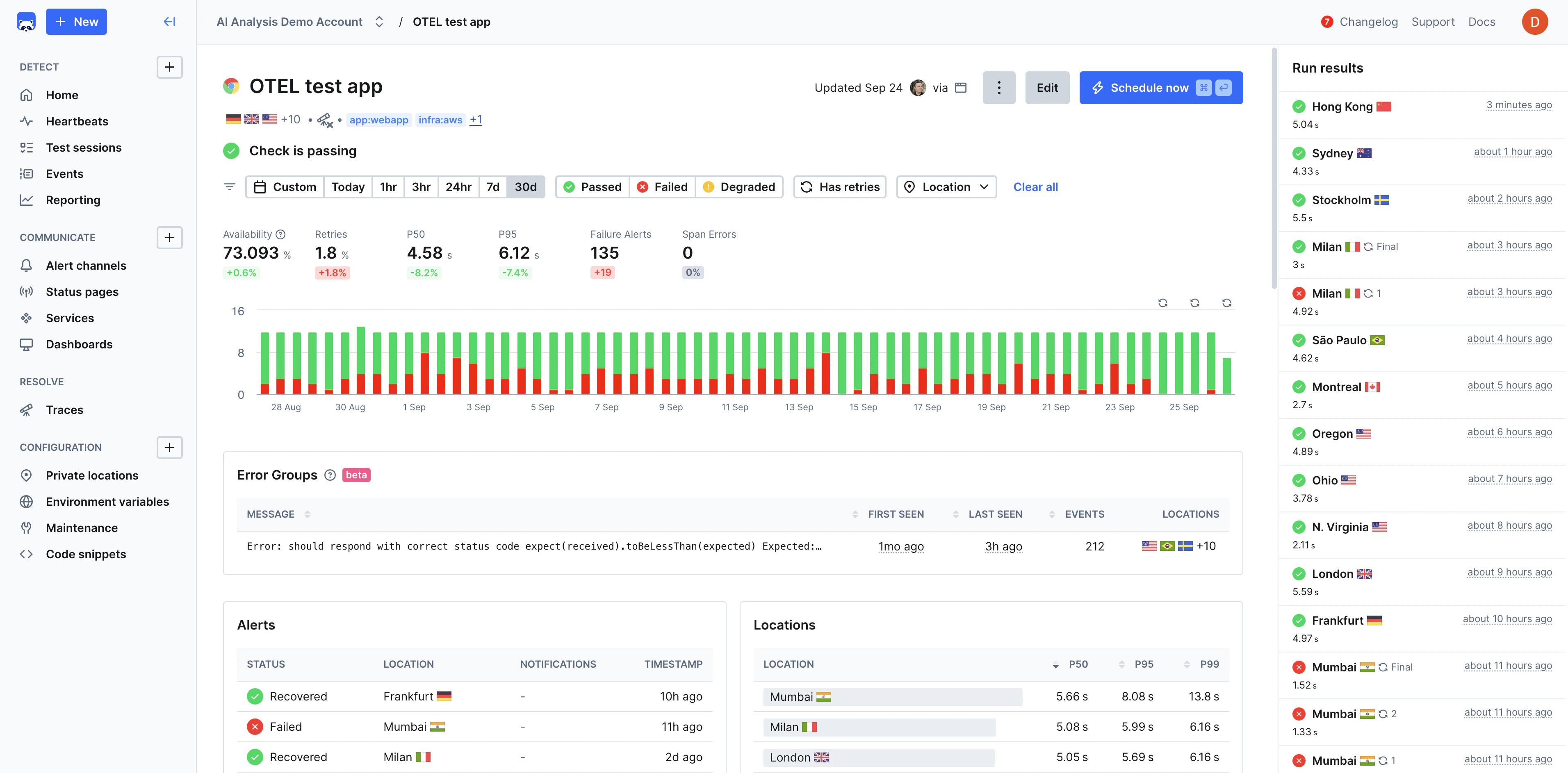 Light mode interface