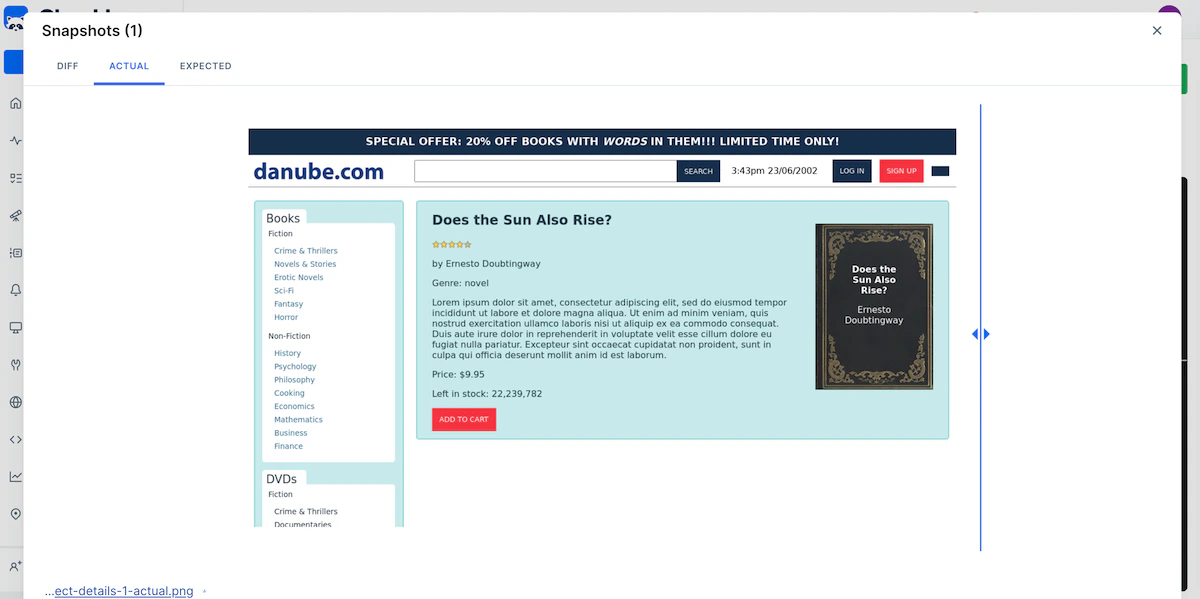 Our e-commerce storefront