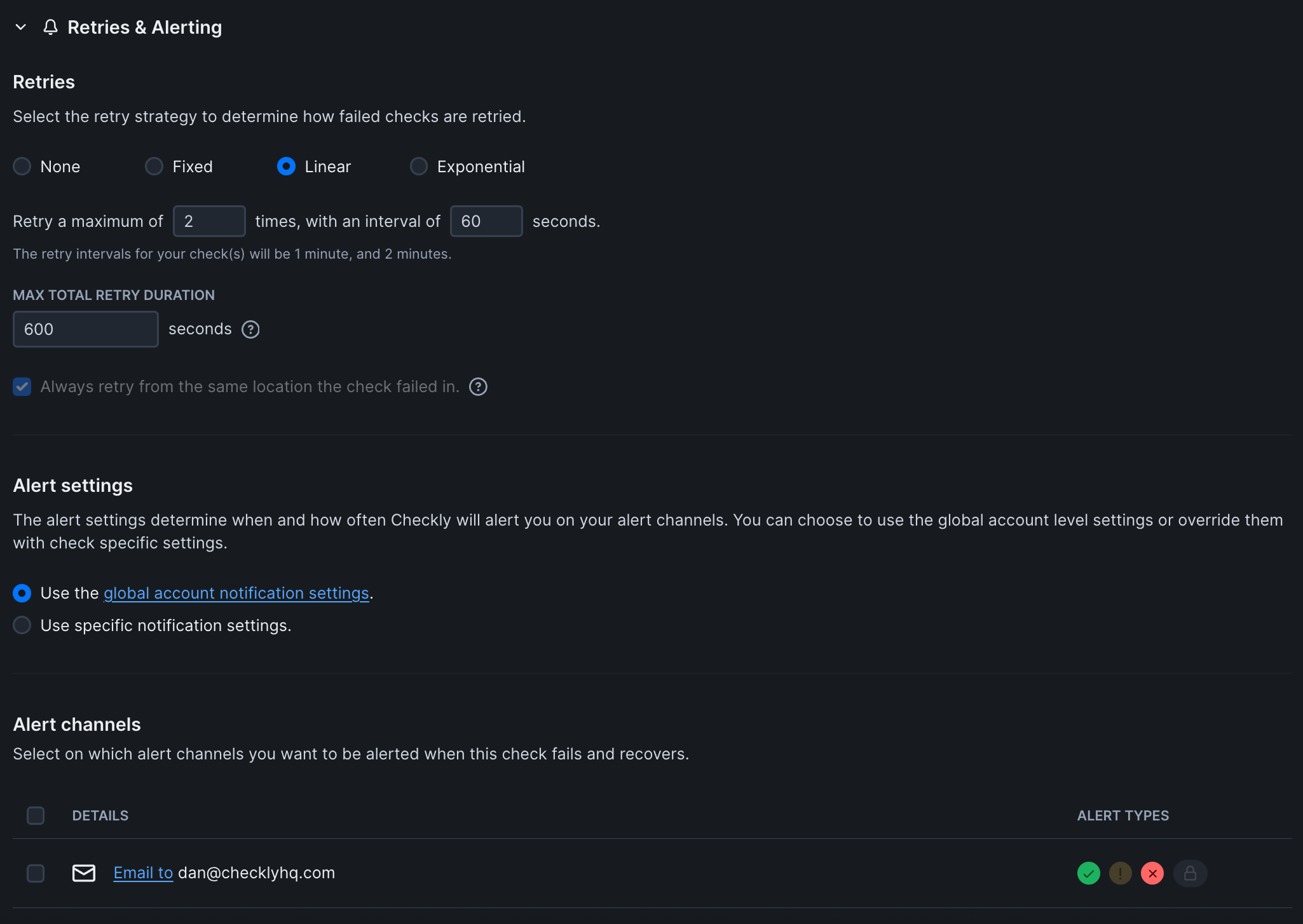 Dark mode interface