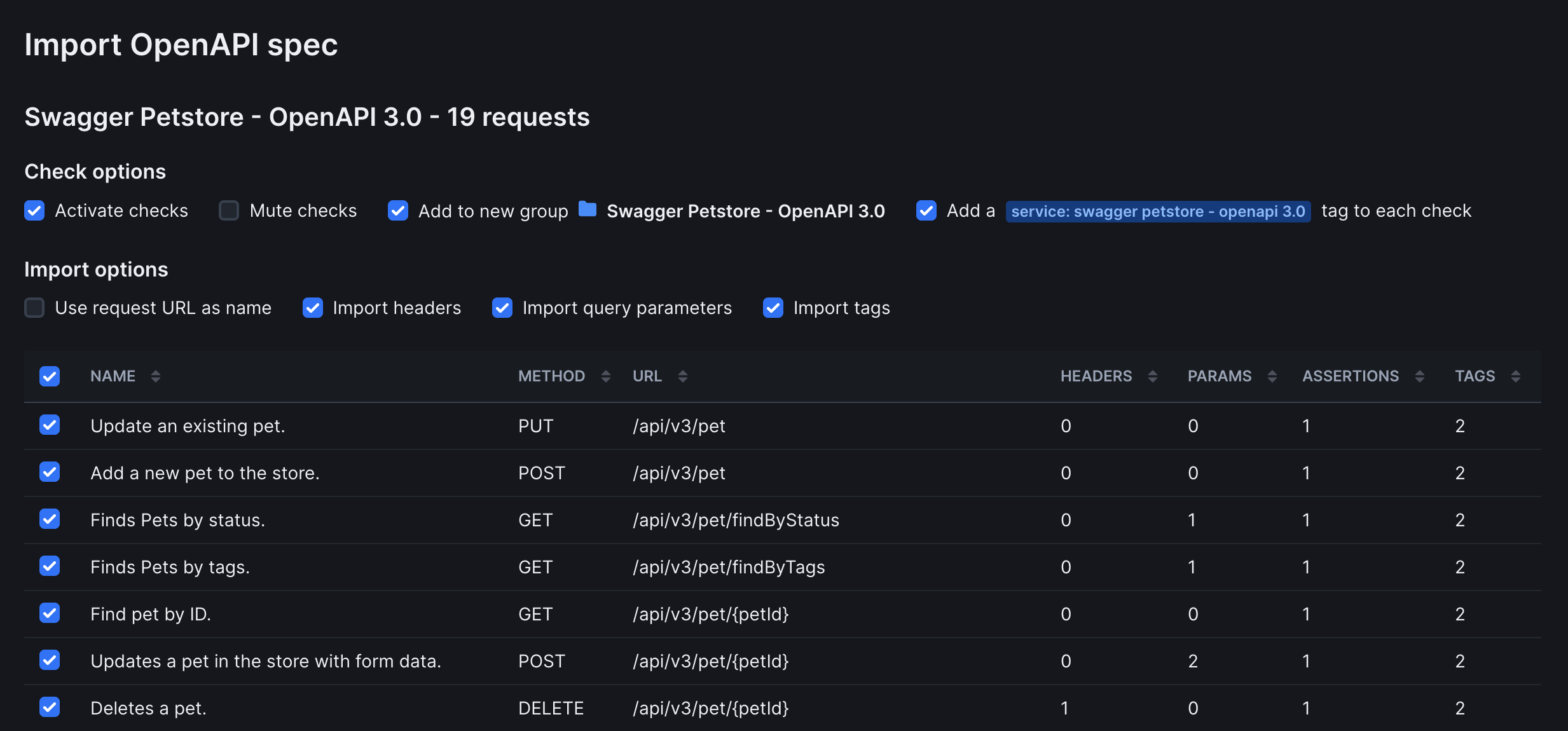Dark mode interface