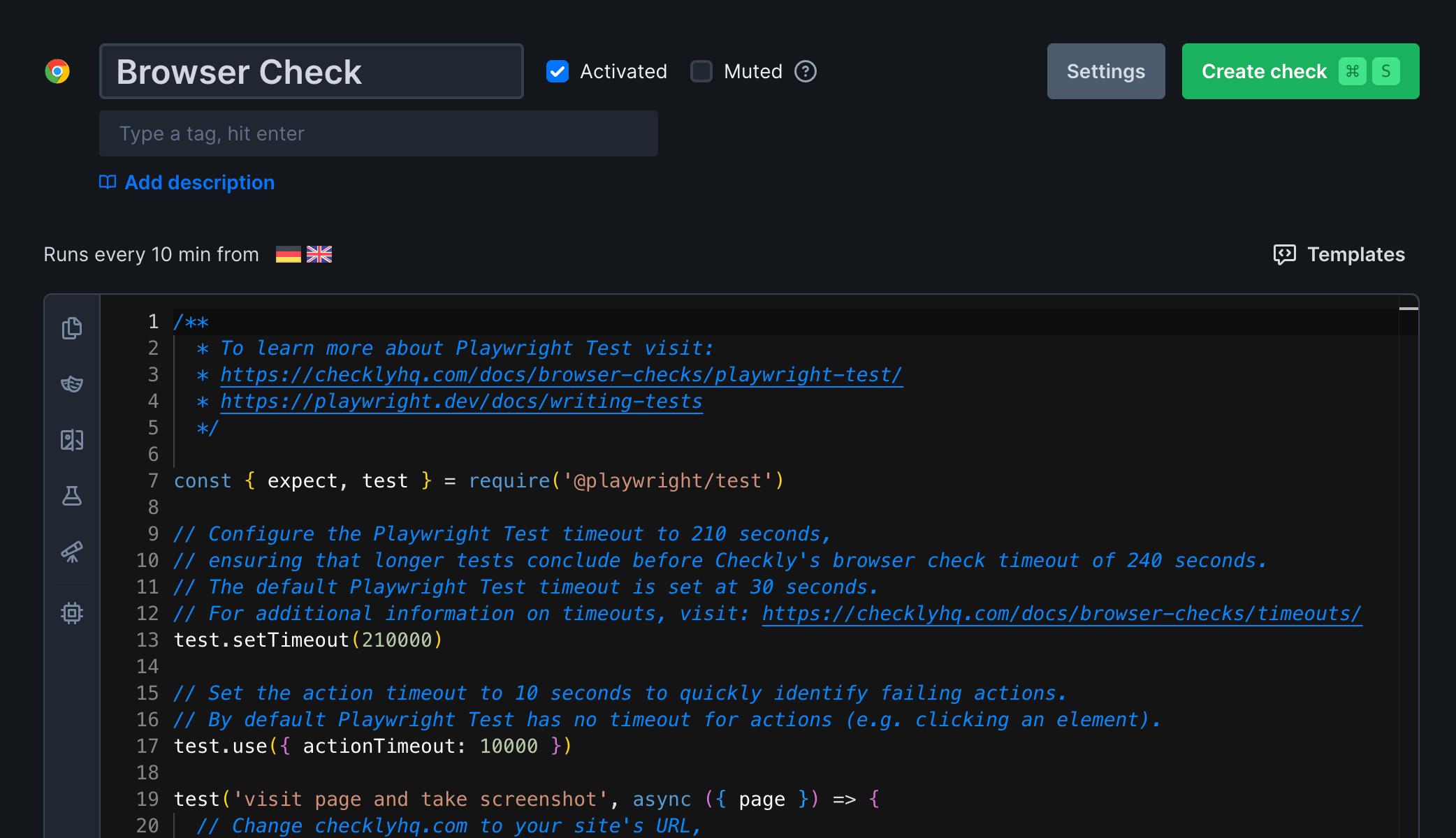 Browser check overview