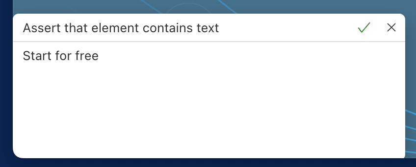 writing an assertion
