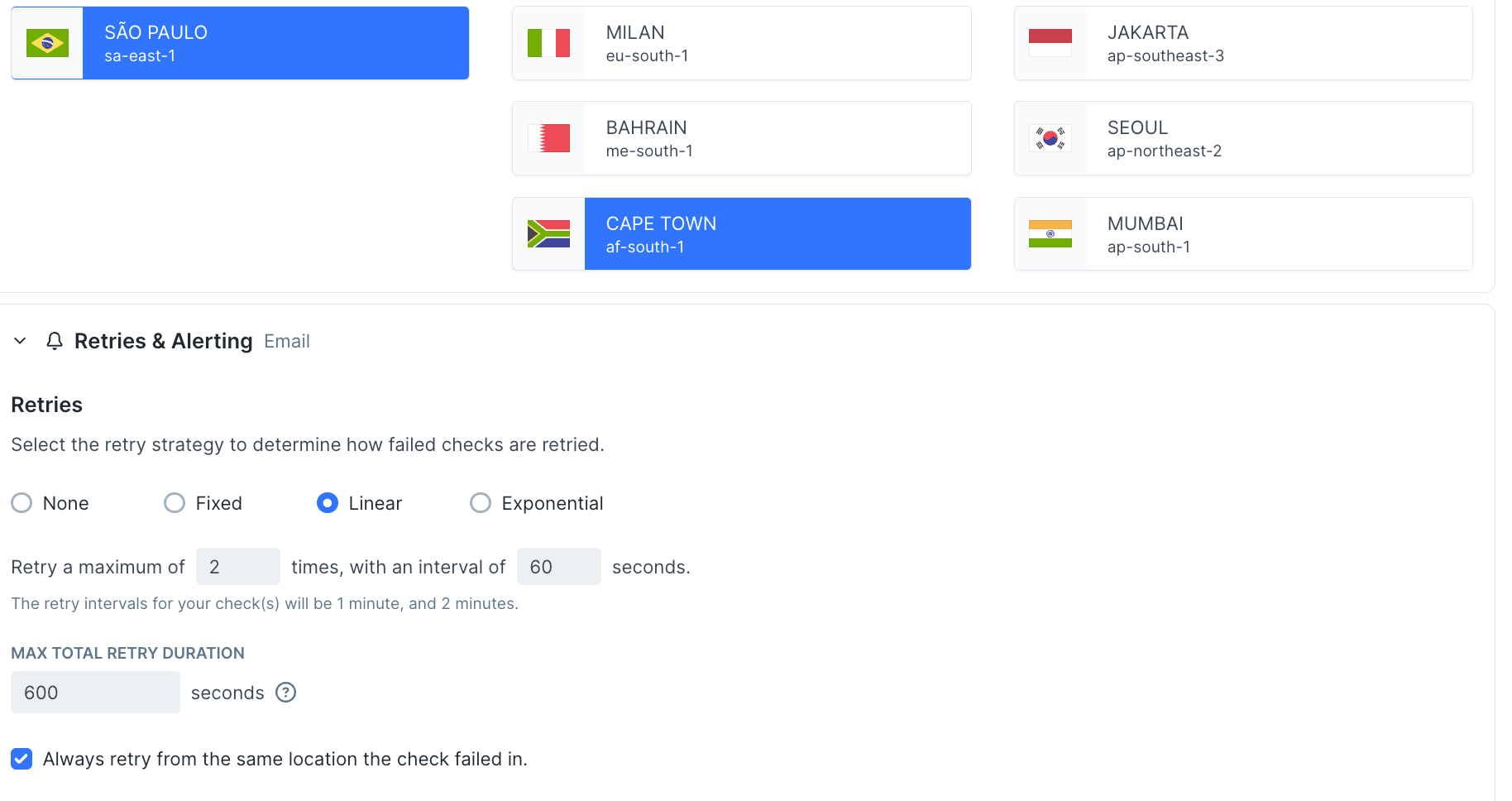 a Checkly dashboard
