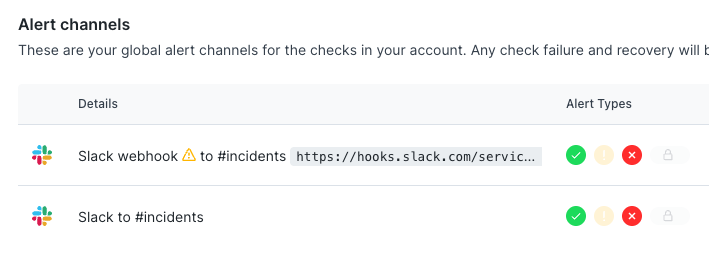 Deprecated Slack channel