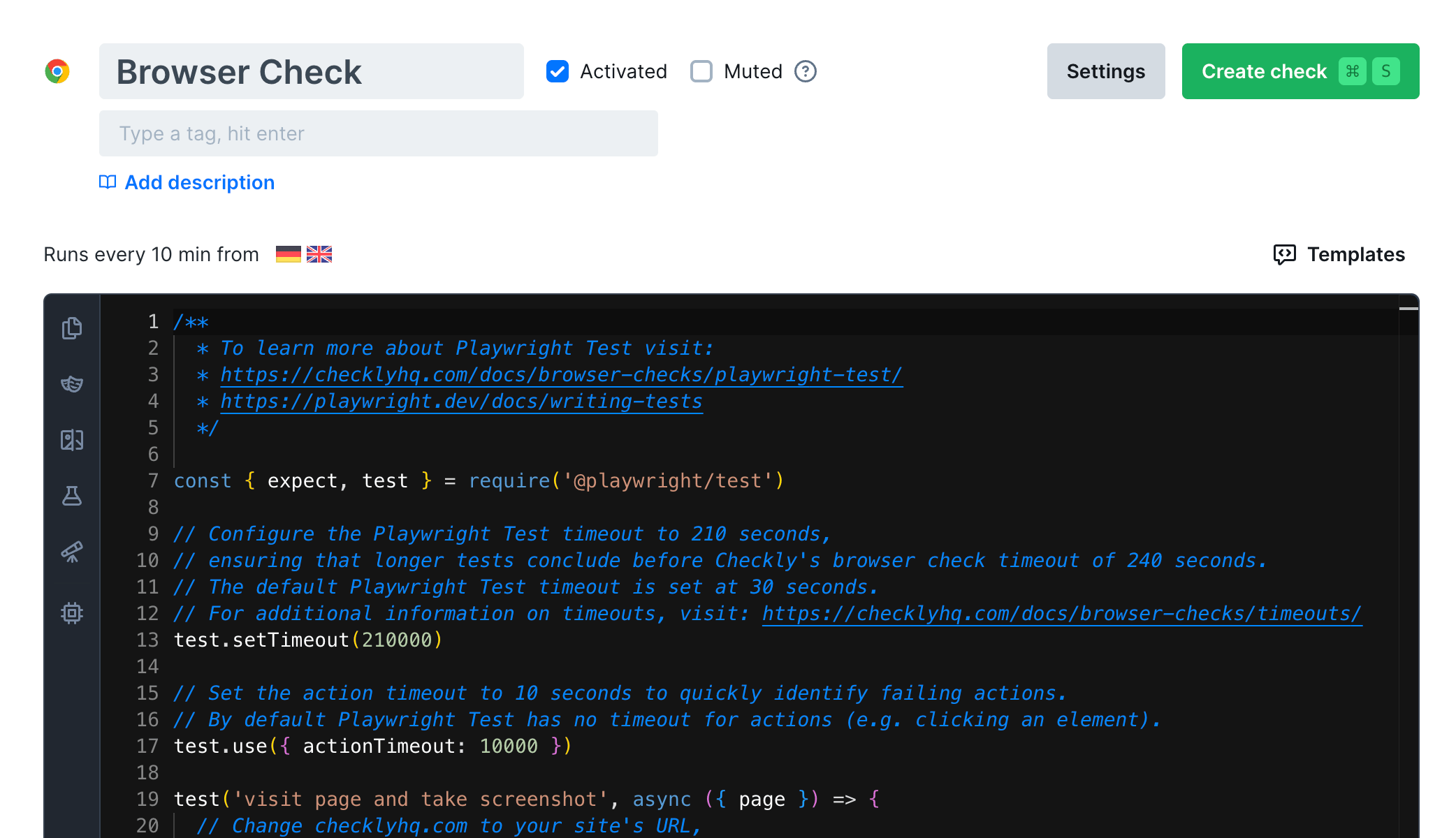 Browser check overview