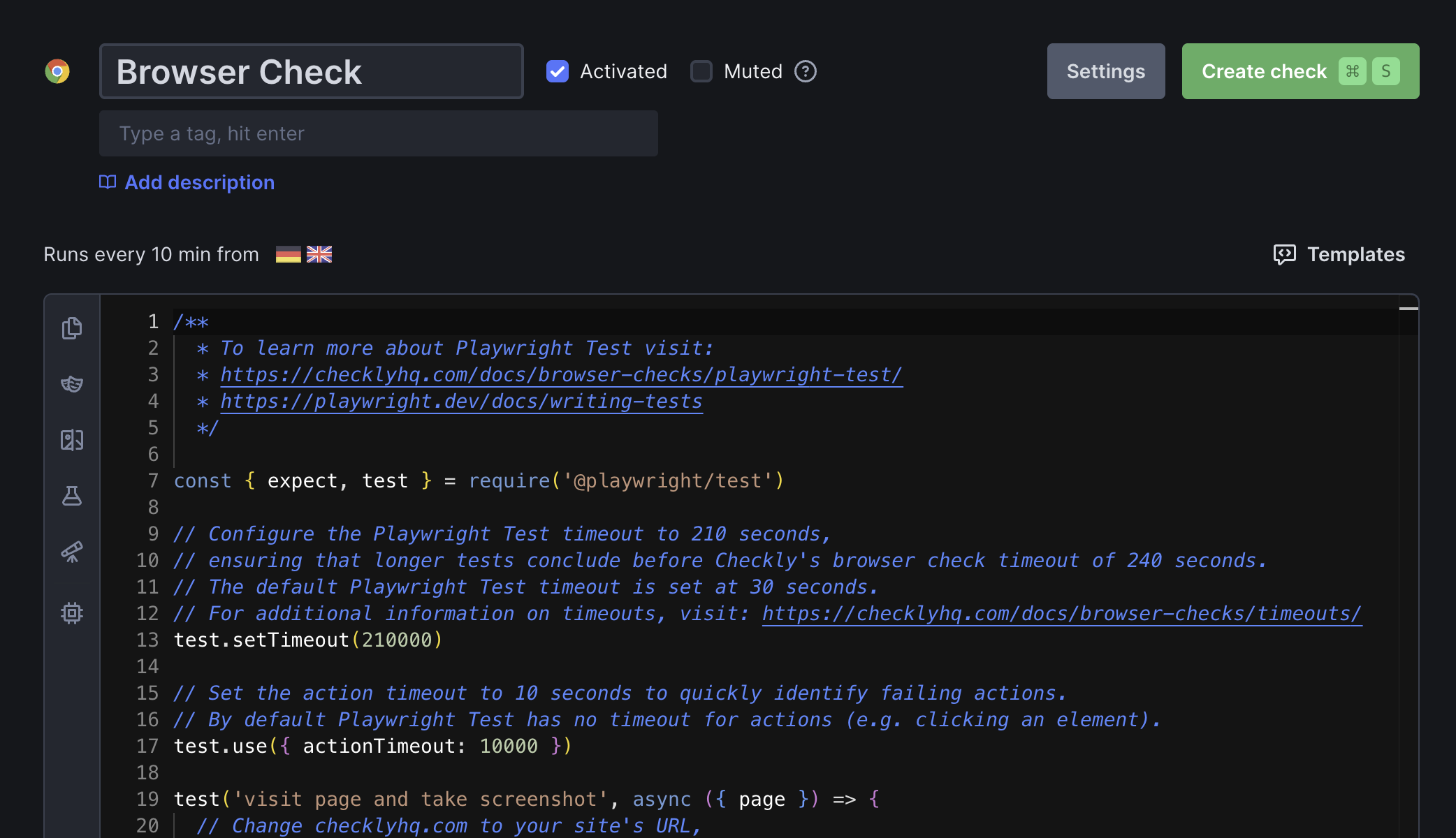 Browser check overview