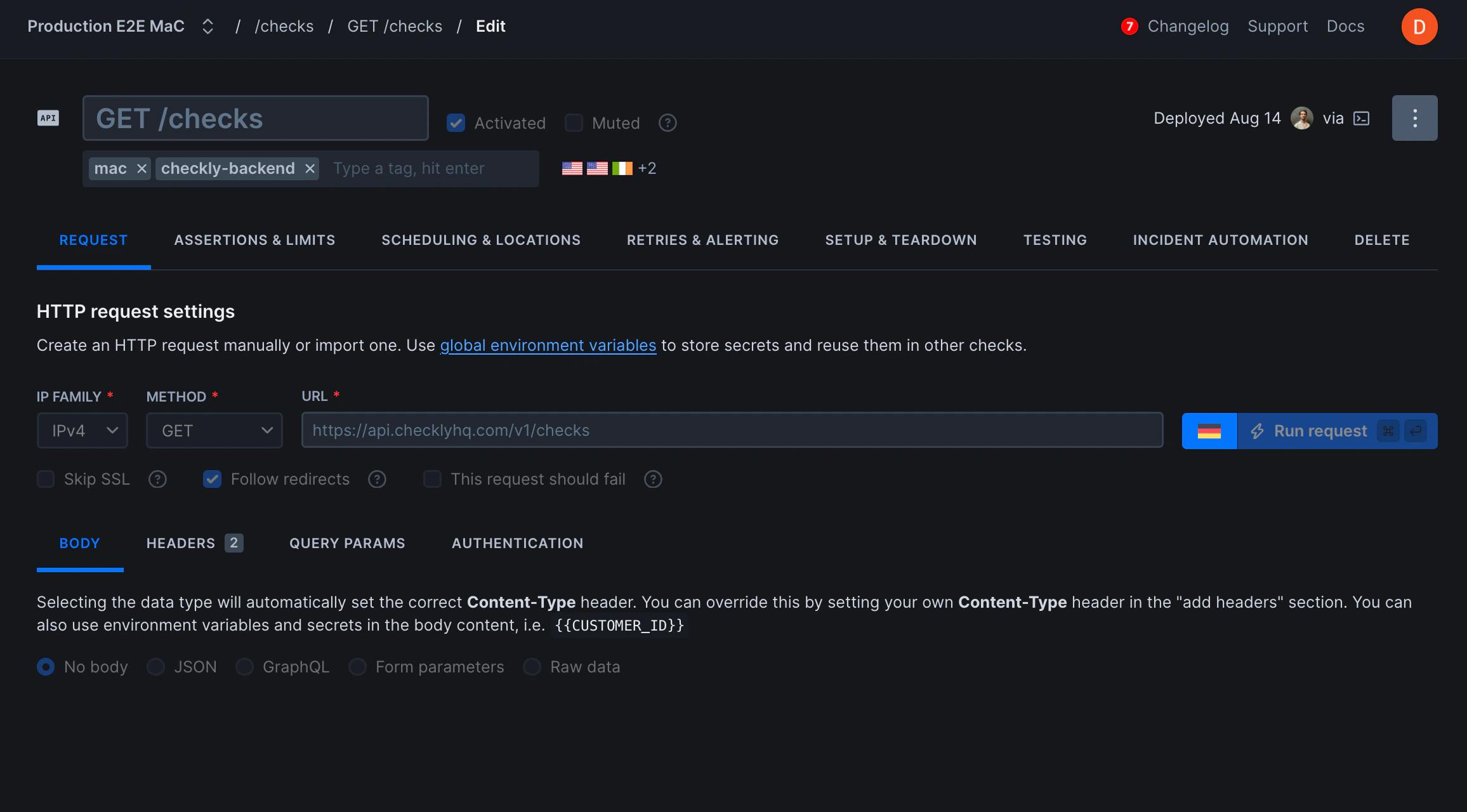 Dark mode interface