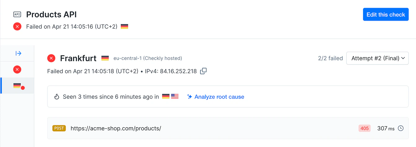 Light mode Rocky AI Root Cause Analysis