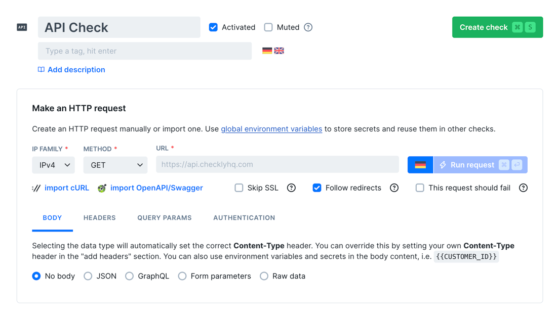 Checks Api Buttons API Checks Overview - Checkly Docs