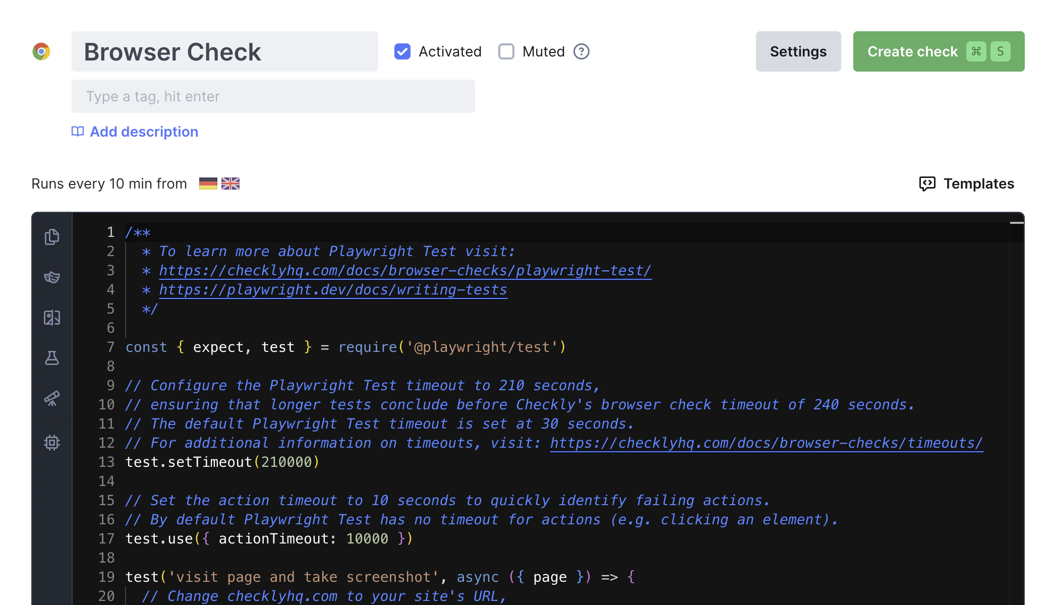 Browser check overview