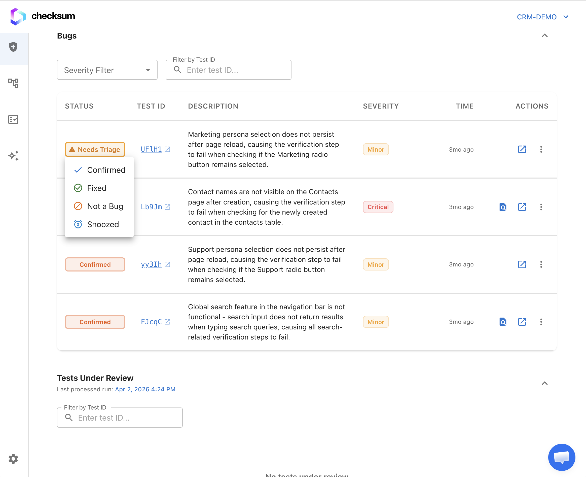 Feature Health Dashboard