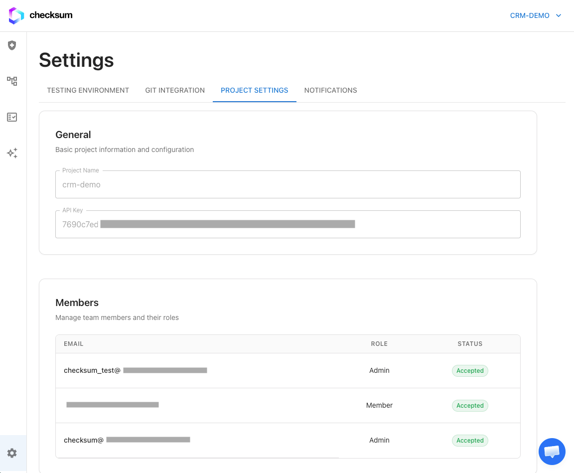 Project Settings