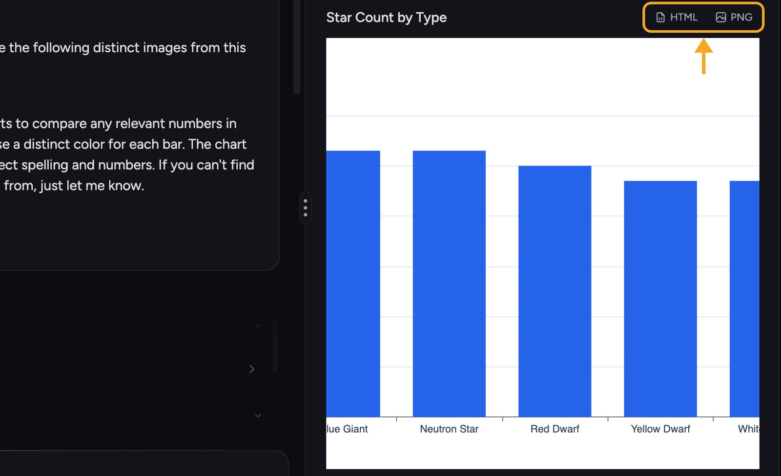 Chief charts - download a chart as PNG or HTML