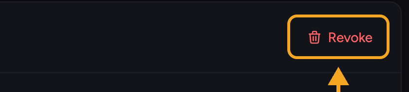 Chief - the Revoke control next to a paired device in Settings Devices