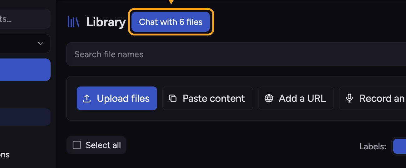 Chief: What is the Library? — Chat across all your files