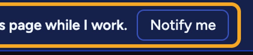 Chief: background chats — the Notify me button