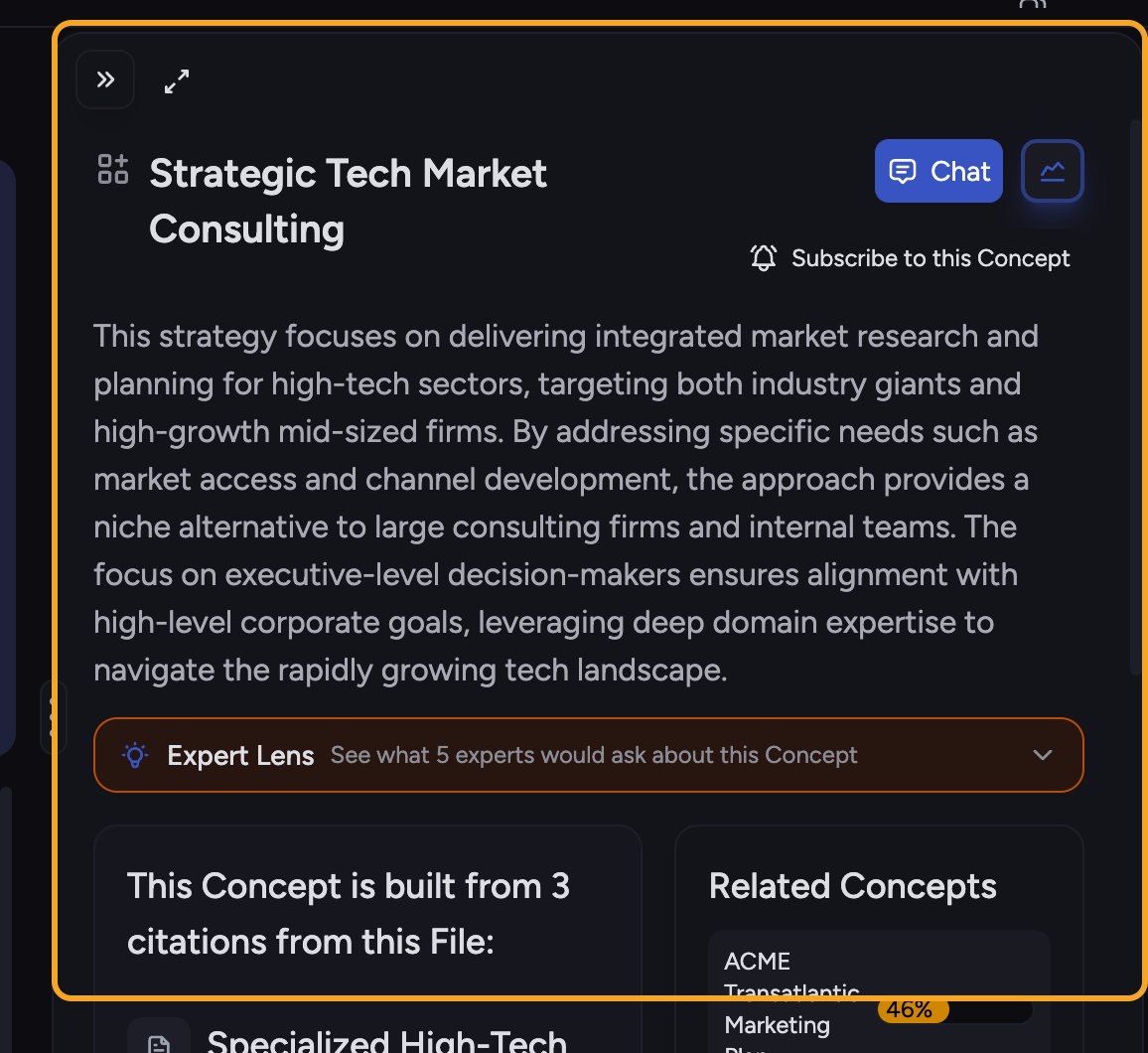 Chief: Navigating the Concepts view — A Concept's details panel