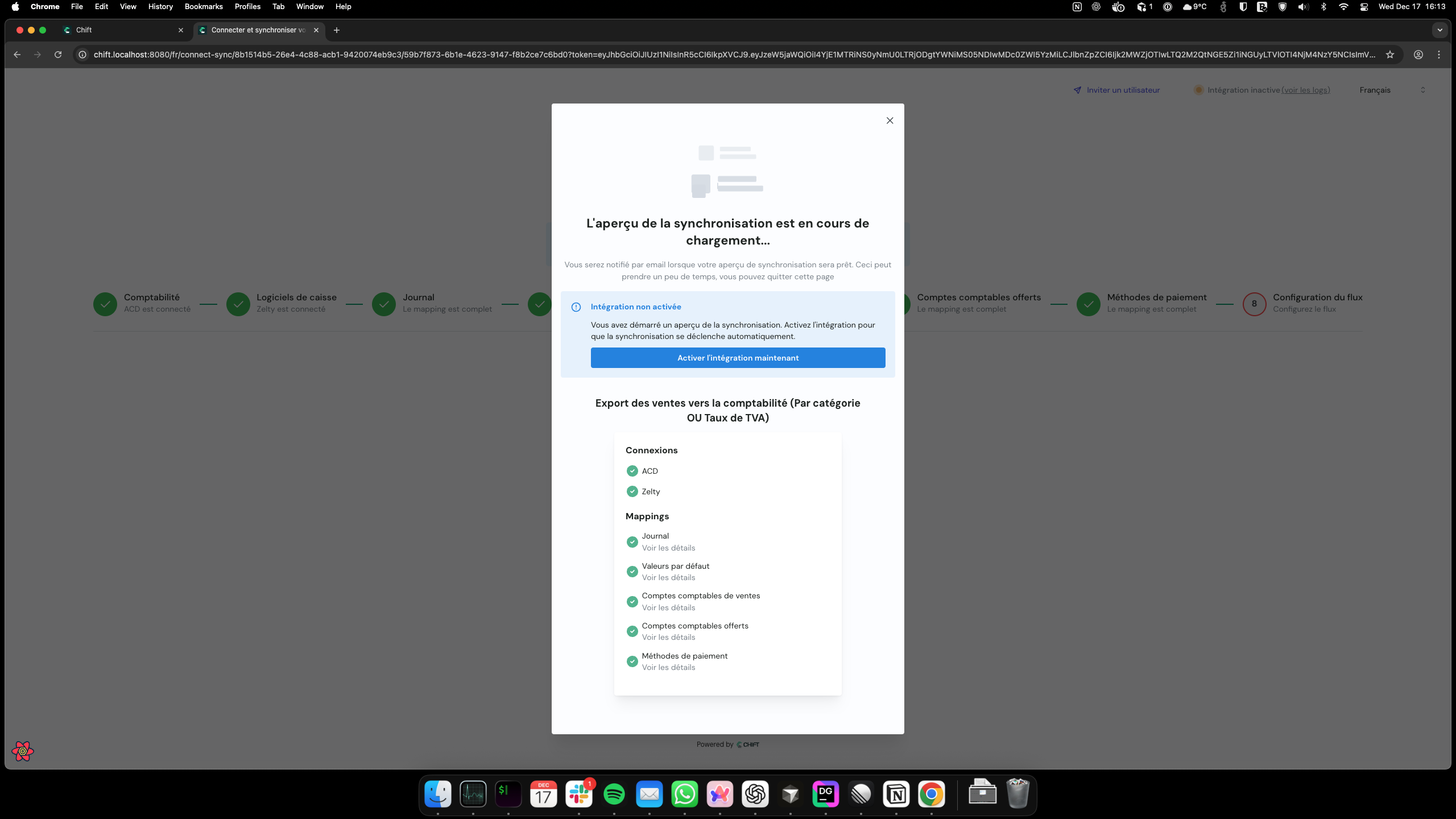 Preview processing status