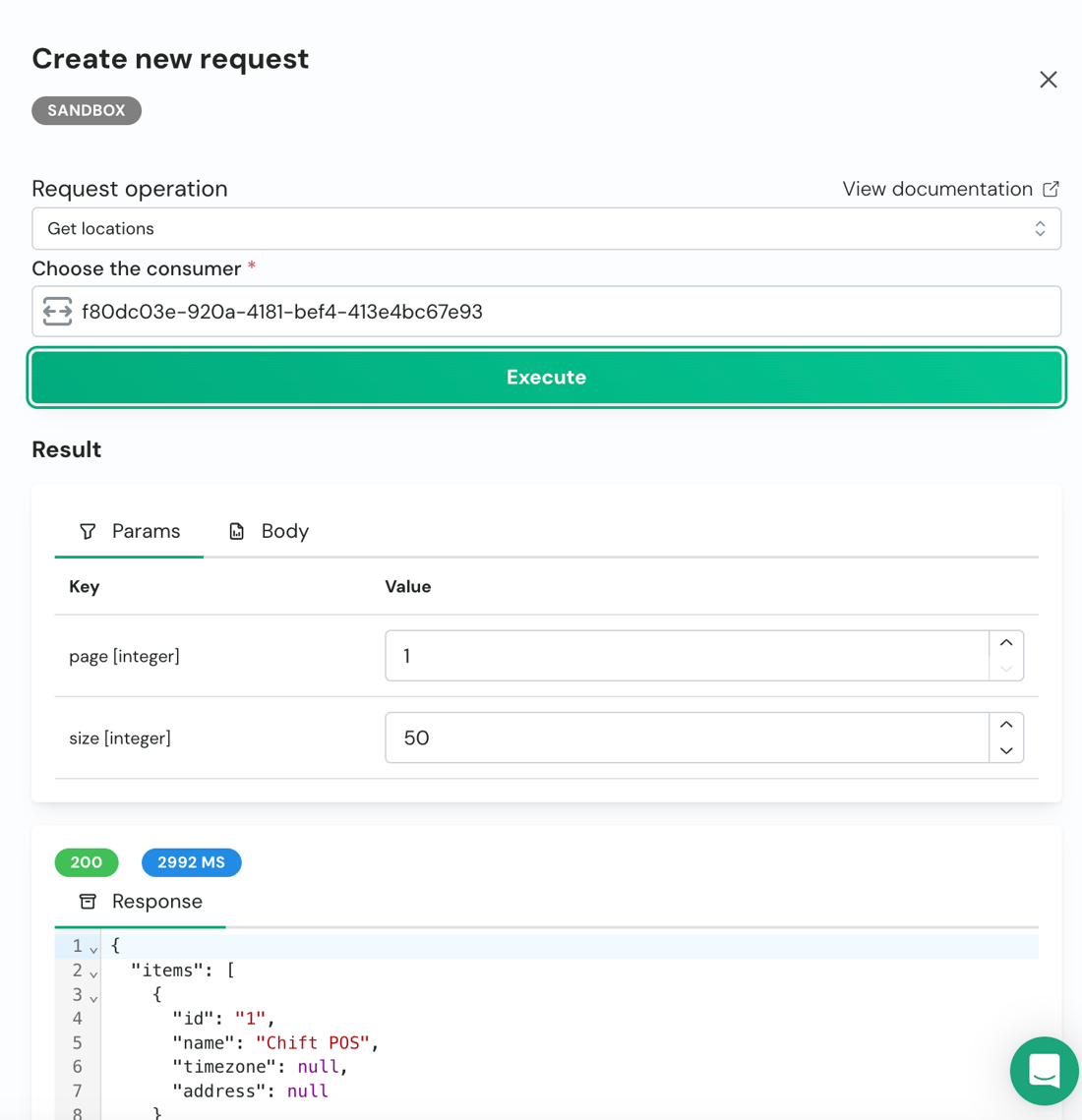 Chift Api API Explorer - Chift
