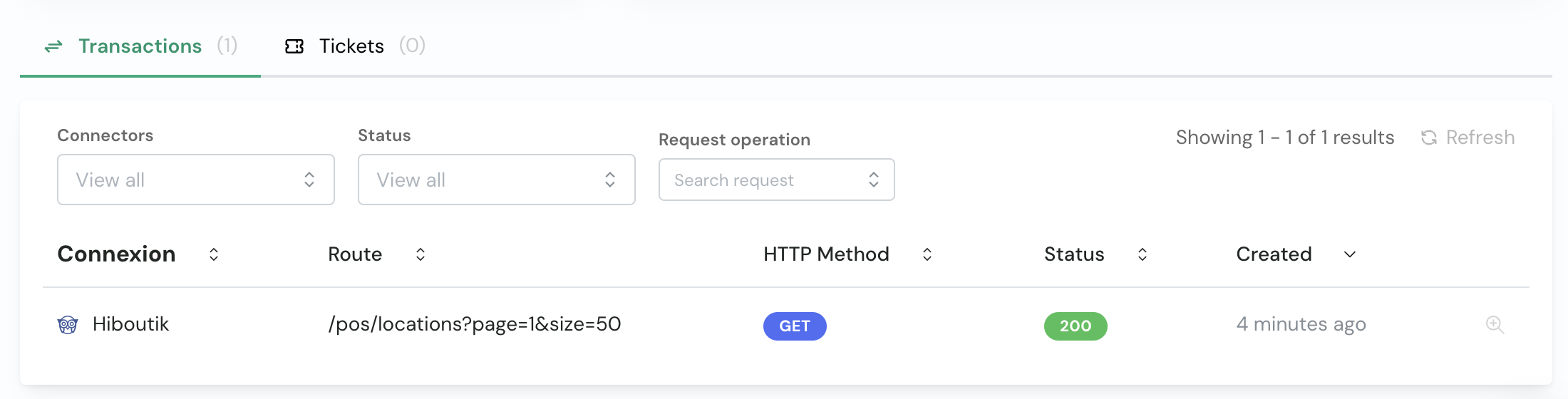 API Explorer - Start an existing transaction again