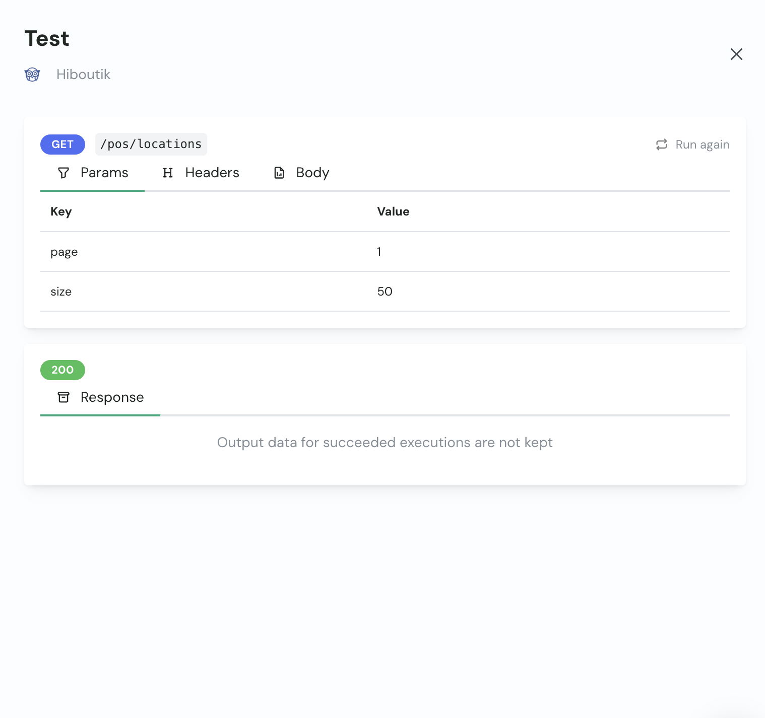API Explorer - Start an existing transaction again