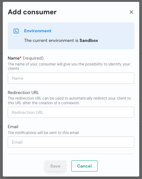 Create Consumer