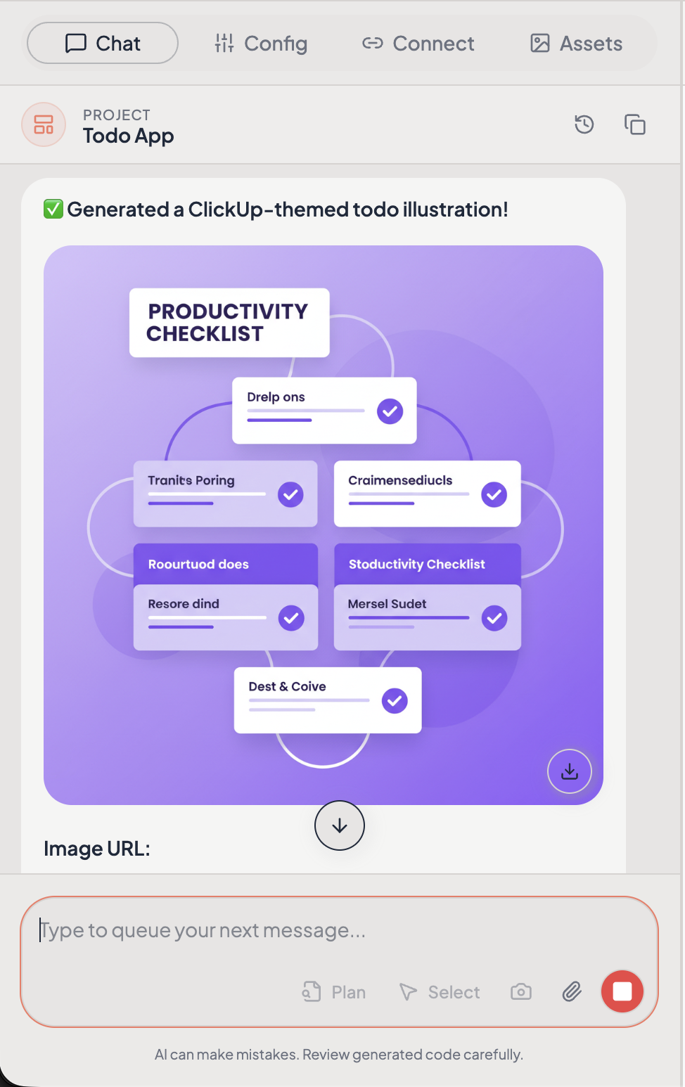 AI image generation dialog with a prompt field